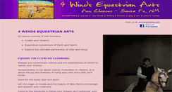 Desktop Screenshot of 4windsequestrianarts.com