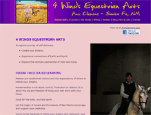 Tablet Screenshot of 4windsequestrianarts.com